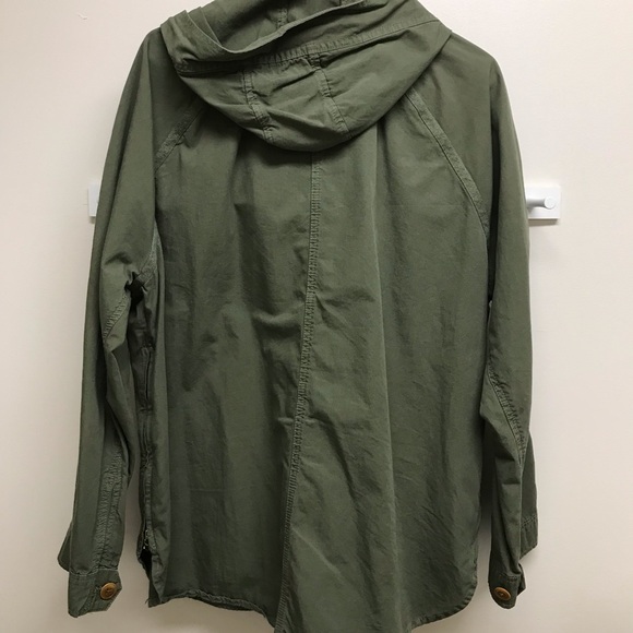 J Crew 100% Cotton Olive Green Jacket in Large - Picture 11 of 14